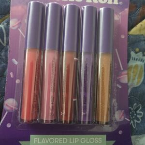 Brabd New Taste Beauty Tootsie Roll Set of 5 Flavored Lip Glosses